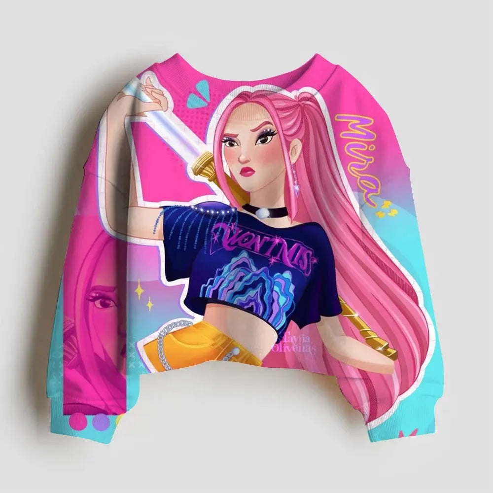 Kpop Demon Hunter Hoodies Kids Kawaii Rumi Mira Zoey Sweatshirt Girls Boys Winter Pullover Long Sleeves Children Clothes Gift Trikidsworld
