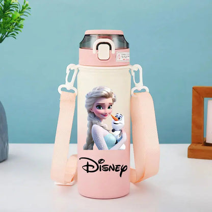 Disney Princess Thermos Bottle – Elsa, Straw & Strap Trikidsworld