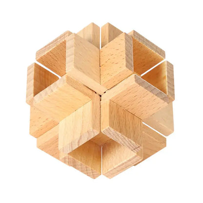 Wooden Puzzle Lock Toy Trikidsworld