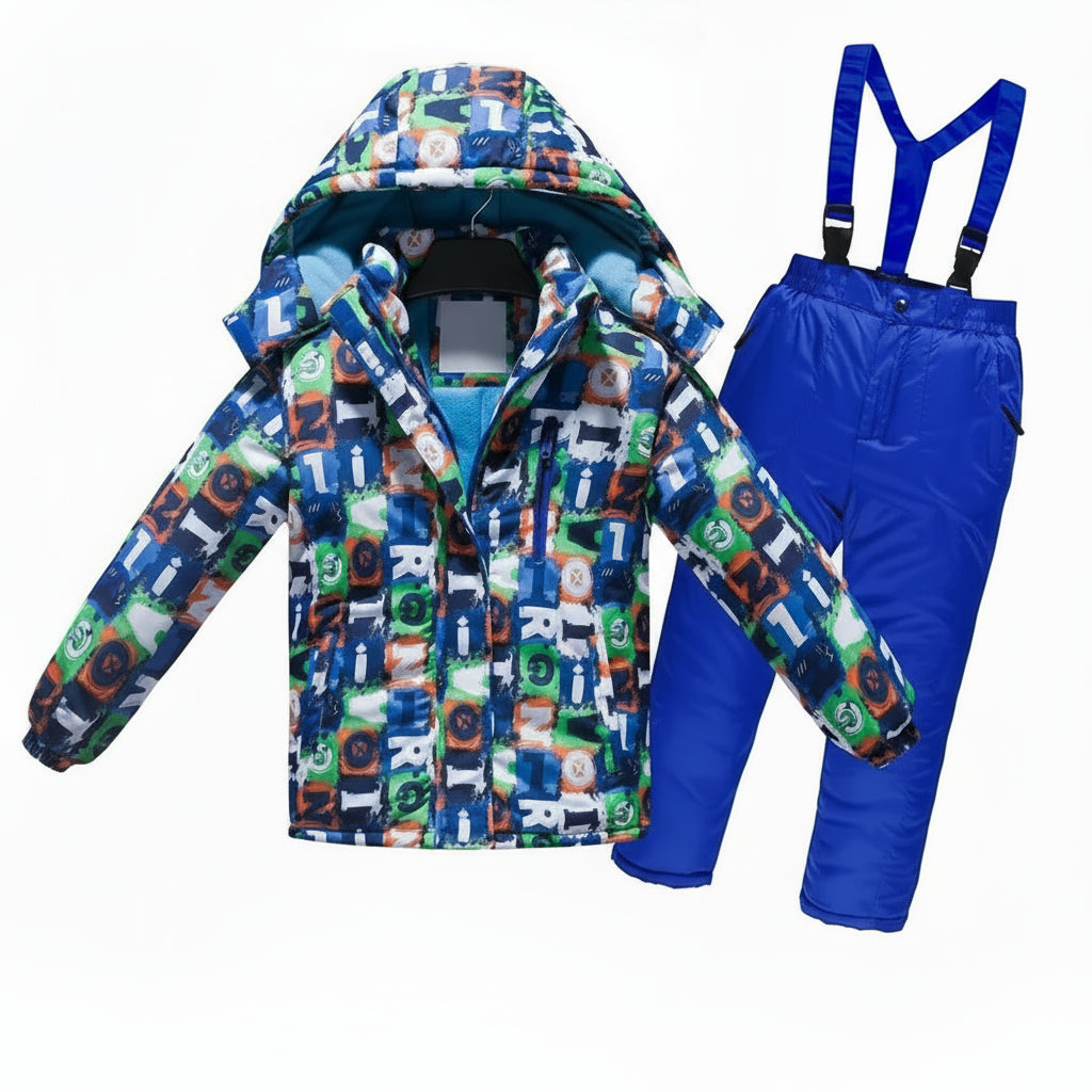 OLEKID -30 Degree Russian Winter Children Boys Ski Suit Thick Warm Waterproof Windproof Jacket Coat + Overalls Girls Snowsuit Trikidsworld