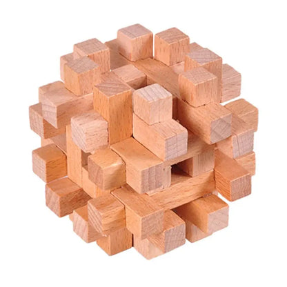 Wooden Puzzle Lock Toy Trikidsworld