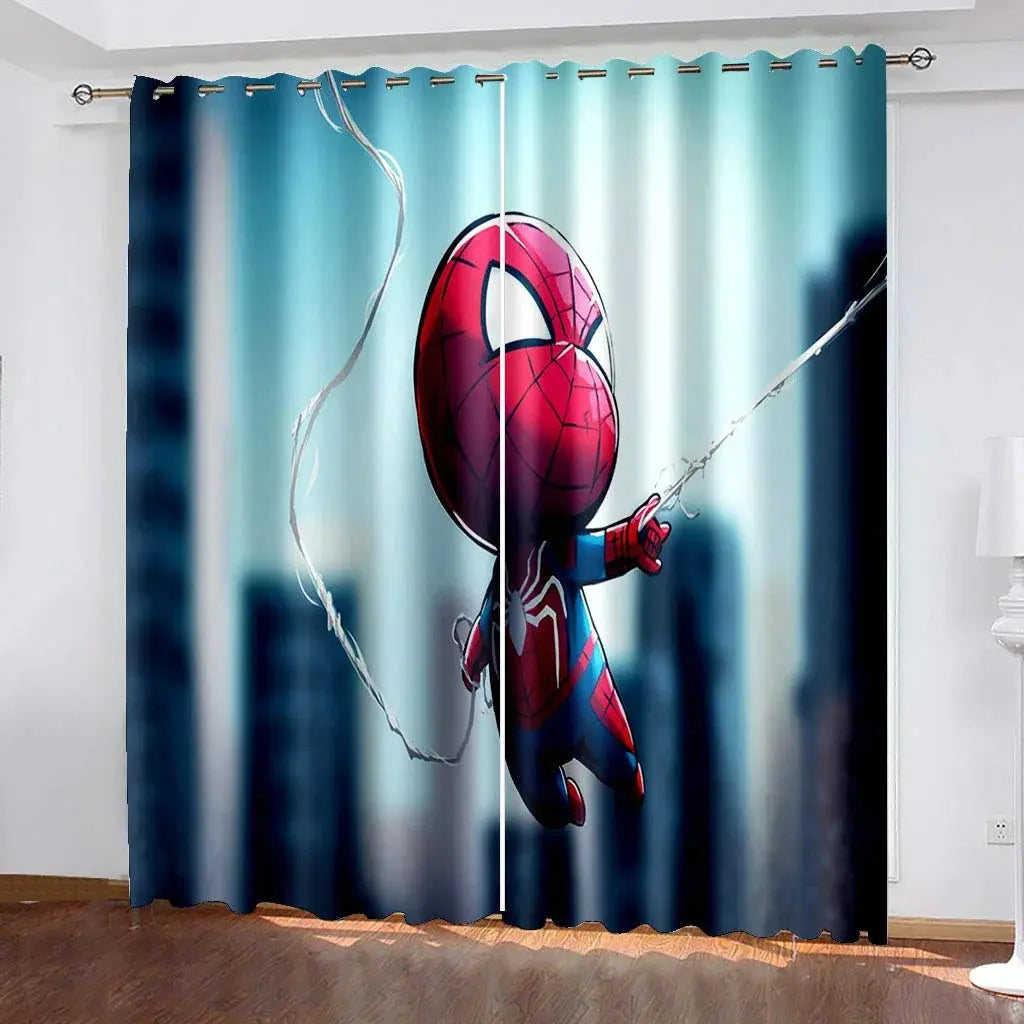 Spider-Man Kids Blackout Curtain for Room Decor Trikidsworld
