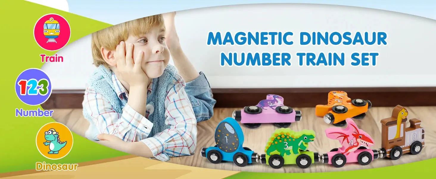 Montessori Magnetic Wooden Train Toy – Early Educational Animal Sorting Learning Set for Kids Trikidsworld