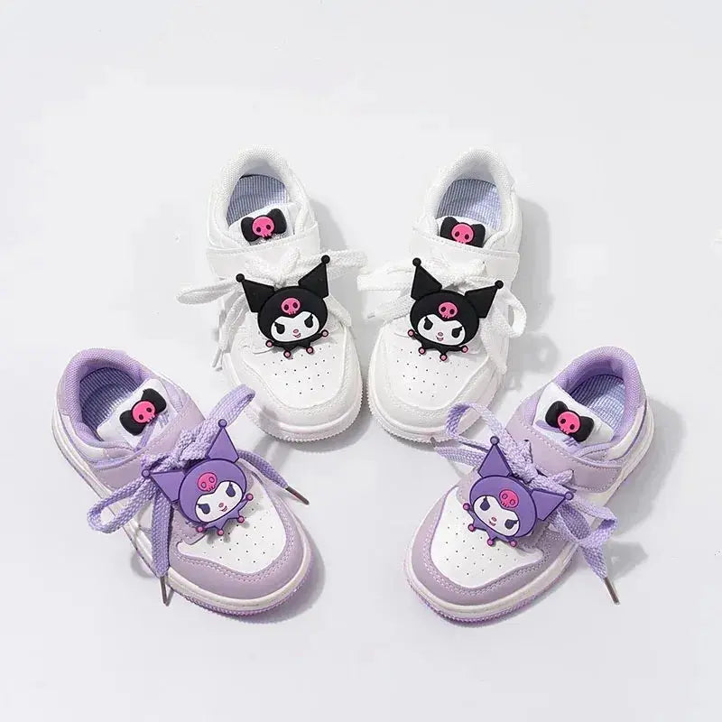 Sanrio Kuromi Children's Casual Shoes Girls Cute Cartoon Comfortable Board Shoes Breathable Non Slip Running Shoes Sneakers Trikidsworld