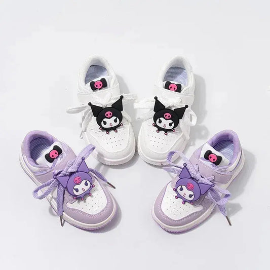 Sanrio Kuromi Children's Casual Shoes Girls Cute Cartoon Comfortable Board Shoes Breathable Non Slip Running Shoes Sneakers Trikidsworld