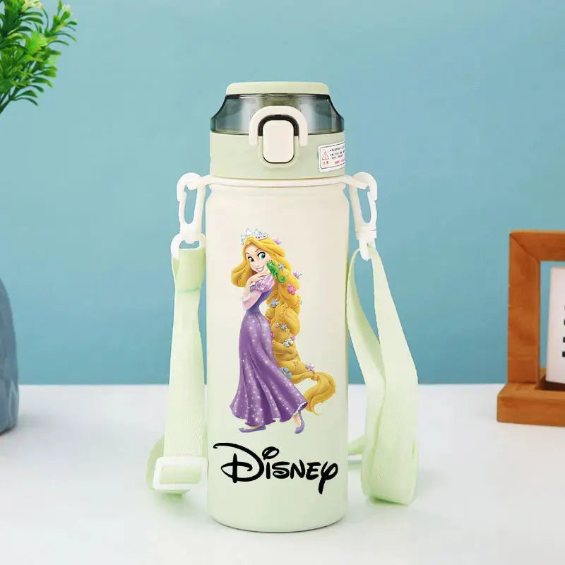 Disney Princess Thermos Bottle – Elsa, Straw & Strap Trikidsworld