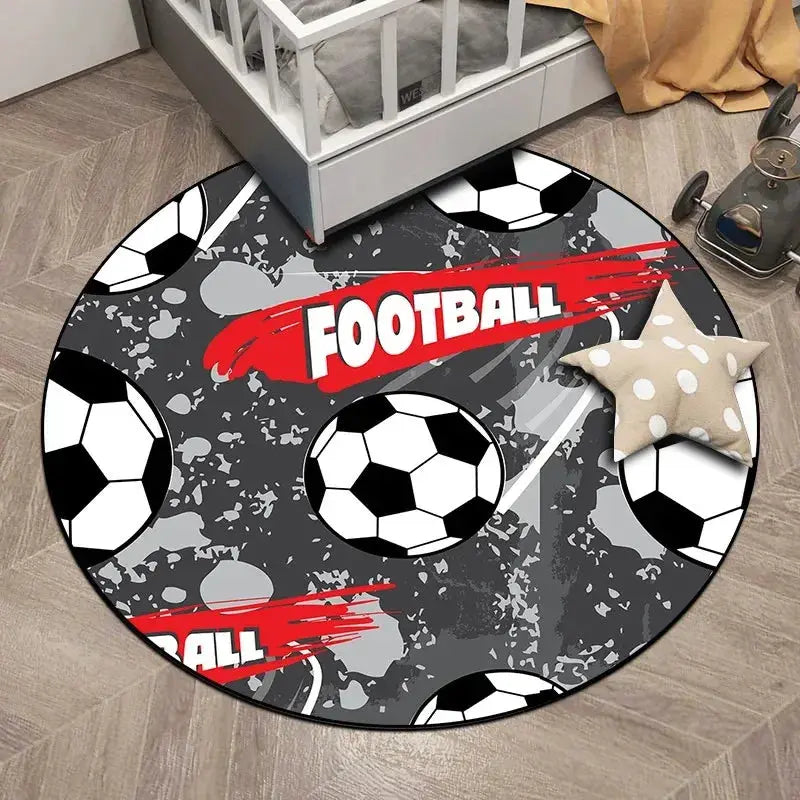 Soccer Round Carpet for Home Decor Trikidsworld