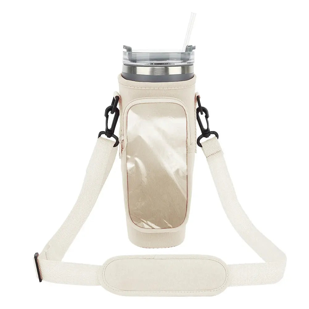 Insulated Water Bottle Carrier with Strap – Fits Stanley Cup Trikidsworld
