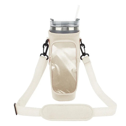 Insulated Water Bottle Carrier with Strap – Fits Stanley Cup Trikidsworld
