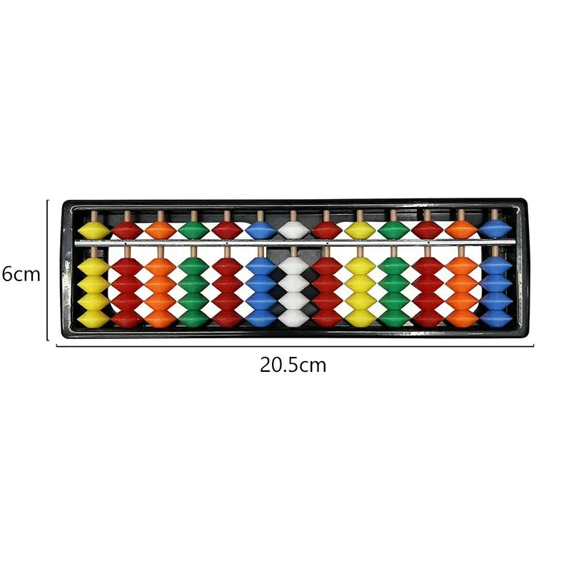Children's Plastic Abacus Soroban Calculator Counting Tool 13 Digit Rods Standard Abacus Mathematics Beginners Caculating Toy Trikidsworld
