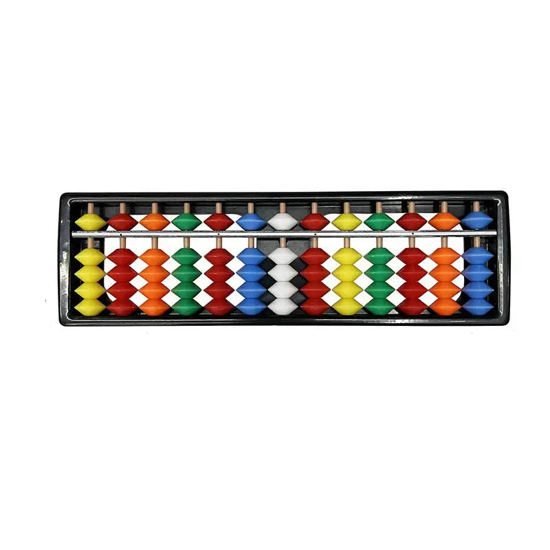 Children's Plastic Abacus Soroban Calculator Counting Tool 13 Digit Rods Standard Abacus Mathematics Beginners Caculating Toy Trikidsworld