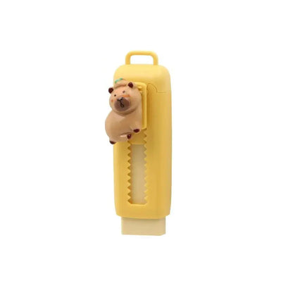 1/4pcs Capybara Erasers Set Cartoon Design 4B Eraser Retractable for Drawing Exams Kids Students Back to School Stationery A3013 Trikidsworld