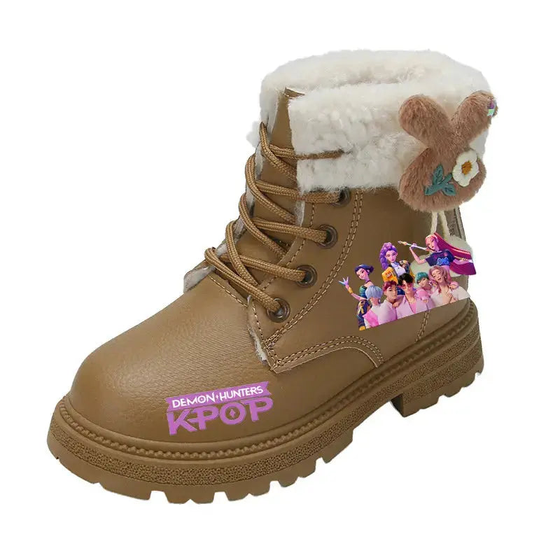 Kids Winter Boots – K-Pop Waterproof High Top Boots