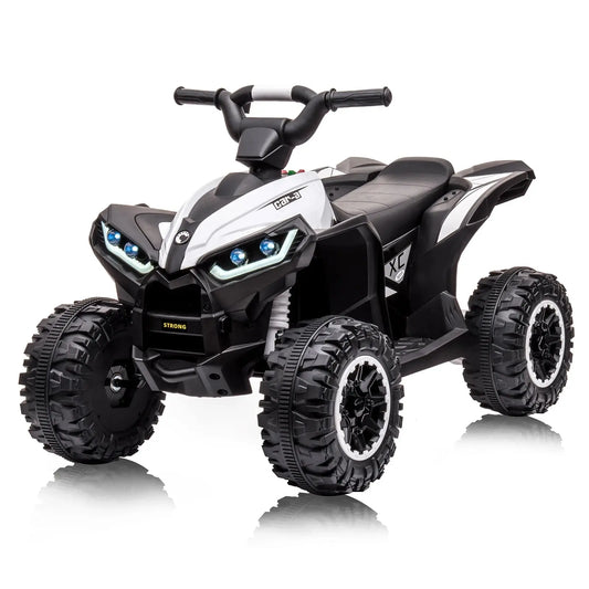 12V Kids Ride On ATV, Electric Battery, Powered Four Wheeler with Music, Led Lights, Soft Start, USB Port, and Treaded Tires Trikidsworld