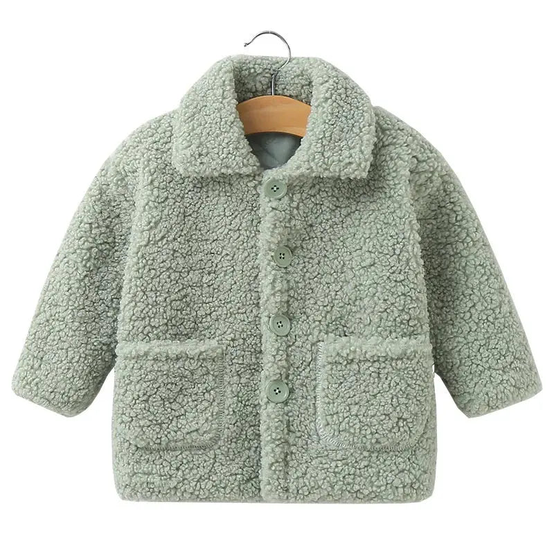 Kids Fall Winter Coats Children Padded Outerwear Boy Warm Fleece Jacket Baby Girls Lamb's Wool Jackets 2-7 Year Trikidsworld