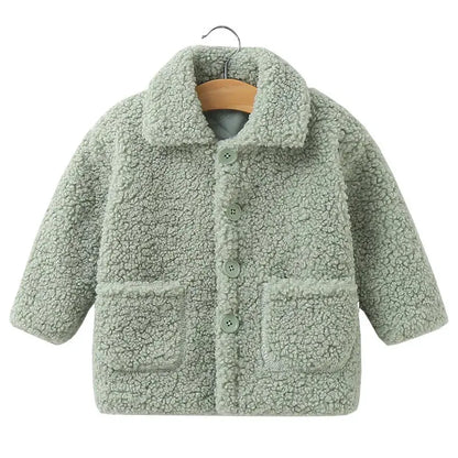 Kids Fall Winter Coats Children Padded Outerwear Boy Warm Fleece Jacket Baby Girls Lamb's Wool Jackets 2-7 Year Trikidsworld