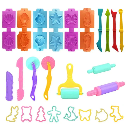 Kids Play Dough Tool Kit – Animal & Ocean Molds Set Trikidsworld