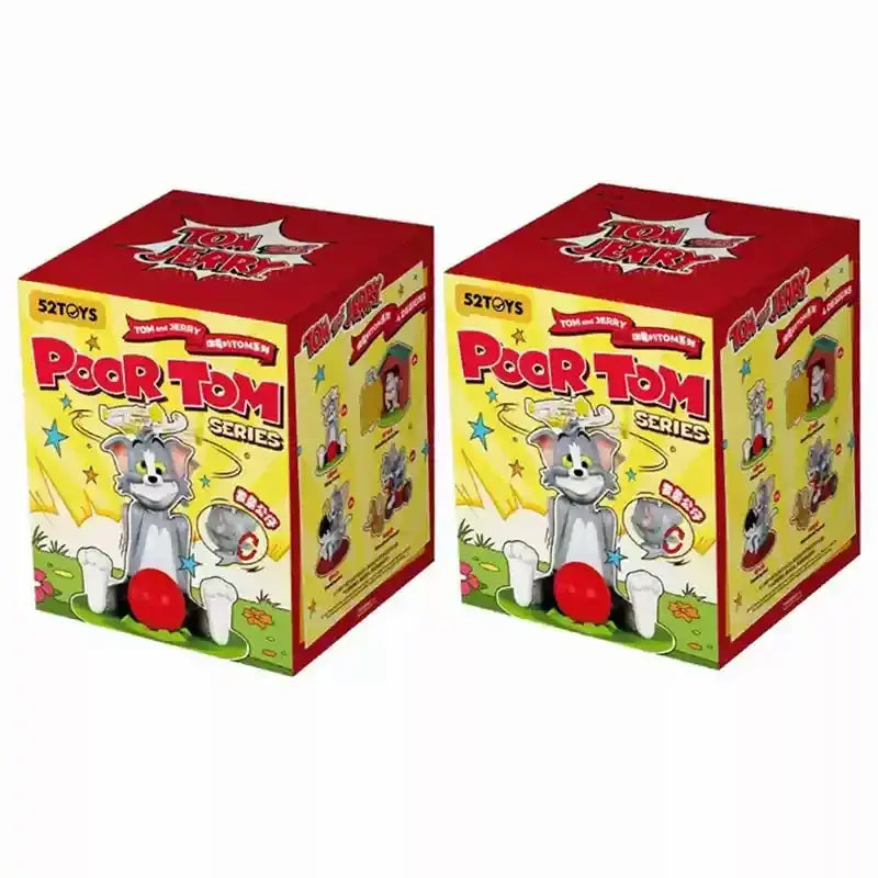 100%Genuine 52toys Tom And Jerry The Unlucky Tom Cat And Mouse Blind Box Desktop Ornament Collection Cute Animal Models Gifts Trikidsworld