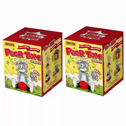 100%Genuine 52toys Tom And Jerry The Unlucky Tom Cat And Mouse Blind Box Desktop Ornament Collection Cute Animal Models Gifts Trikidsworld
