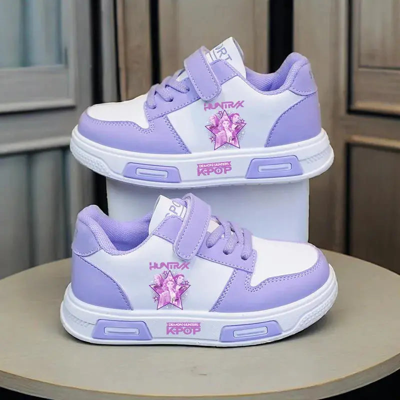 KPop Demon Hunters Children's Casual Sneaker Girls Sports Shoes Cartoon Students Basketbal Running Shoes Kids Tennis Shoes Gifts Trikidsworld