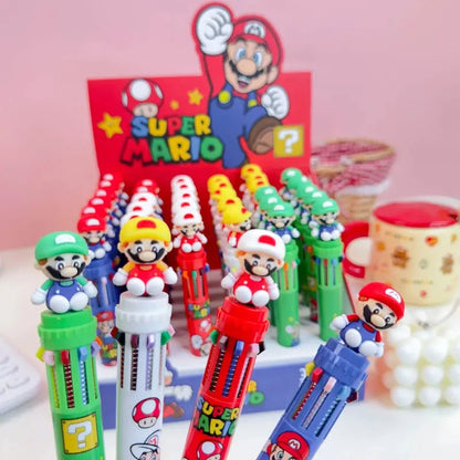 Super Mario Multi-color Pen Superhero Ballpoint Gel Pens Trikidsworld