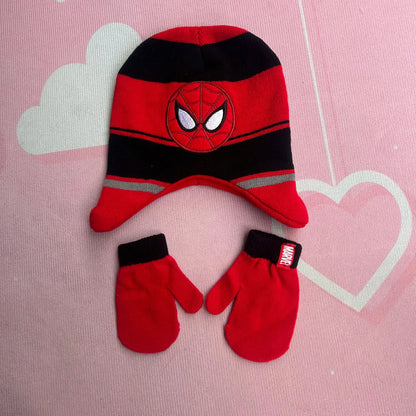 New 4-8Years children's hat Elsa princess Cartoon hat boy scarf gloves hat knitted sets girl cap keep warm girls headgear Trikidsworld