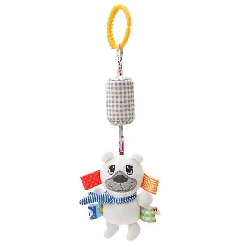 Baby Sensory Hanging Rattles Soft Learning Toy Plush Animals Stroller Infant Car Bed Crib with Teether for Bebe Babies Toddlers Trikidsworld