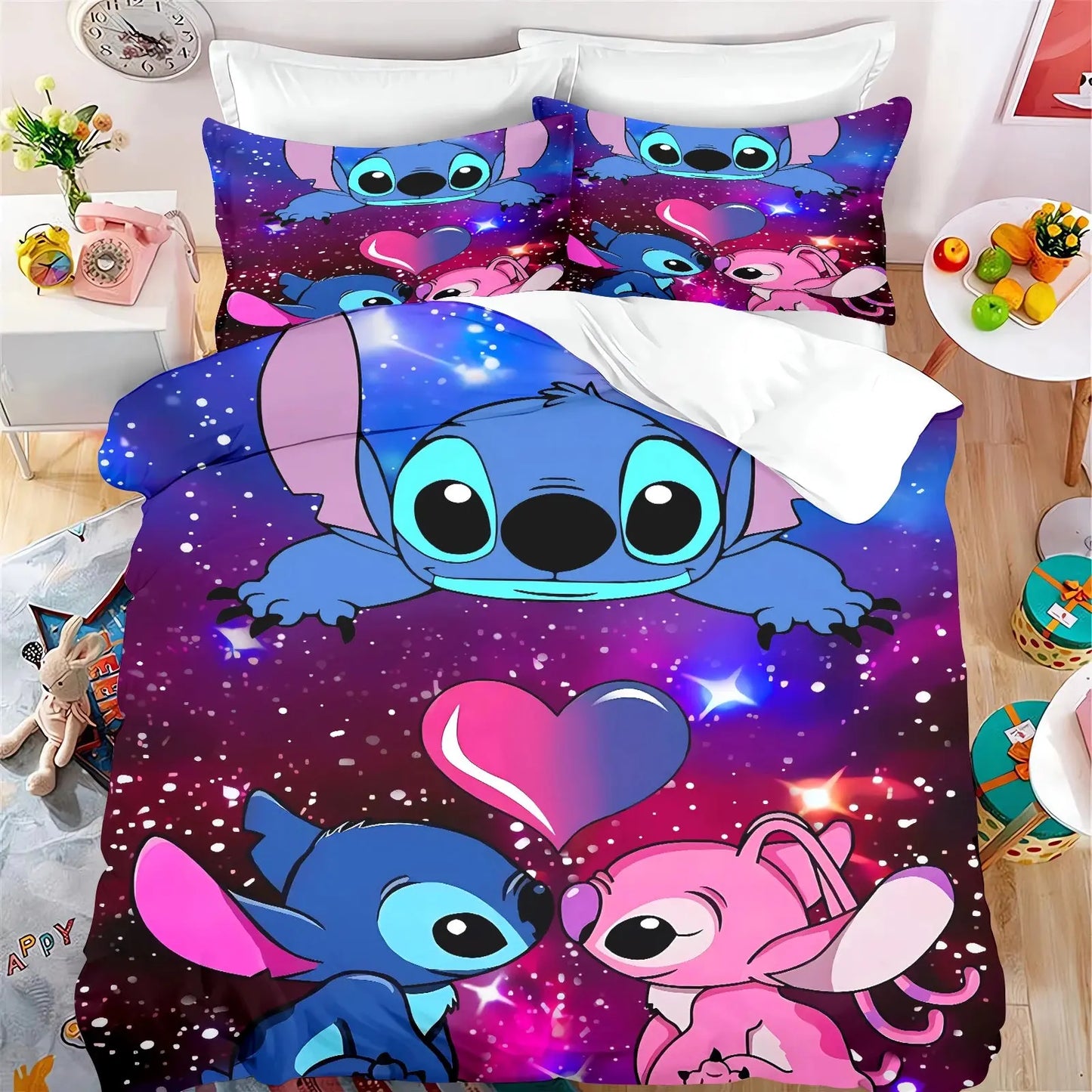 Stitch Bedding Set – Anime Duvet Cover Trikidsworld