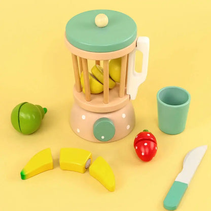 Children's Wooden Tea Set Playset – Pretend Kitchen Toy Trikidsworld