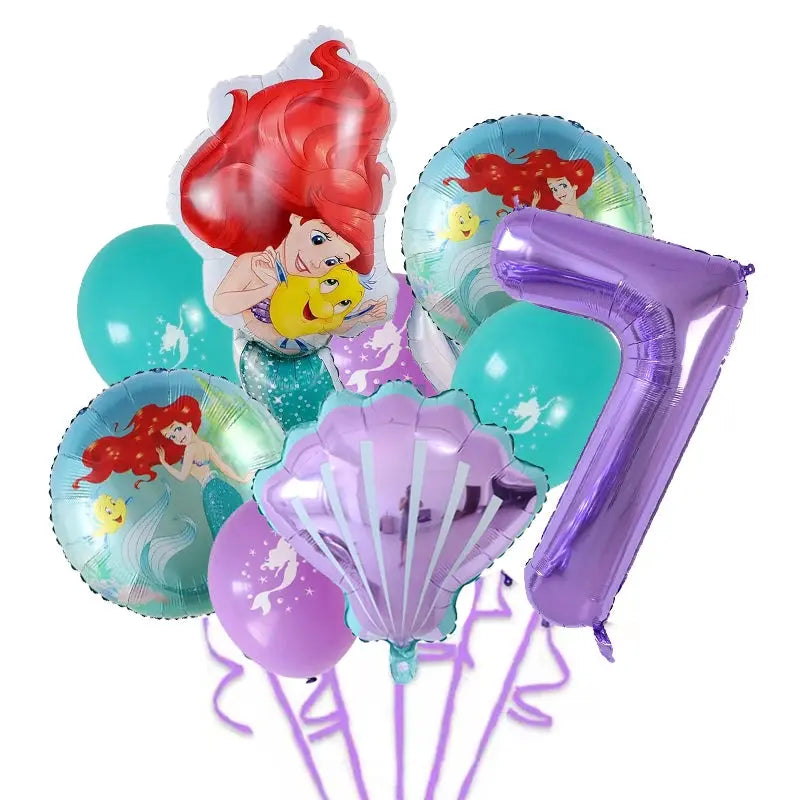 Balloons Princess Ariel Birthday Party Trikidsworld
