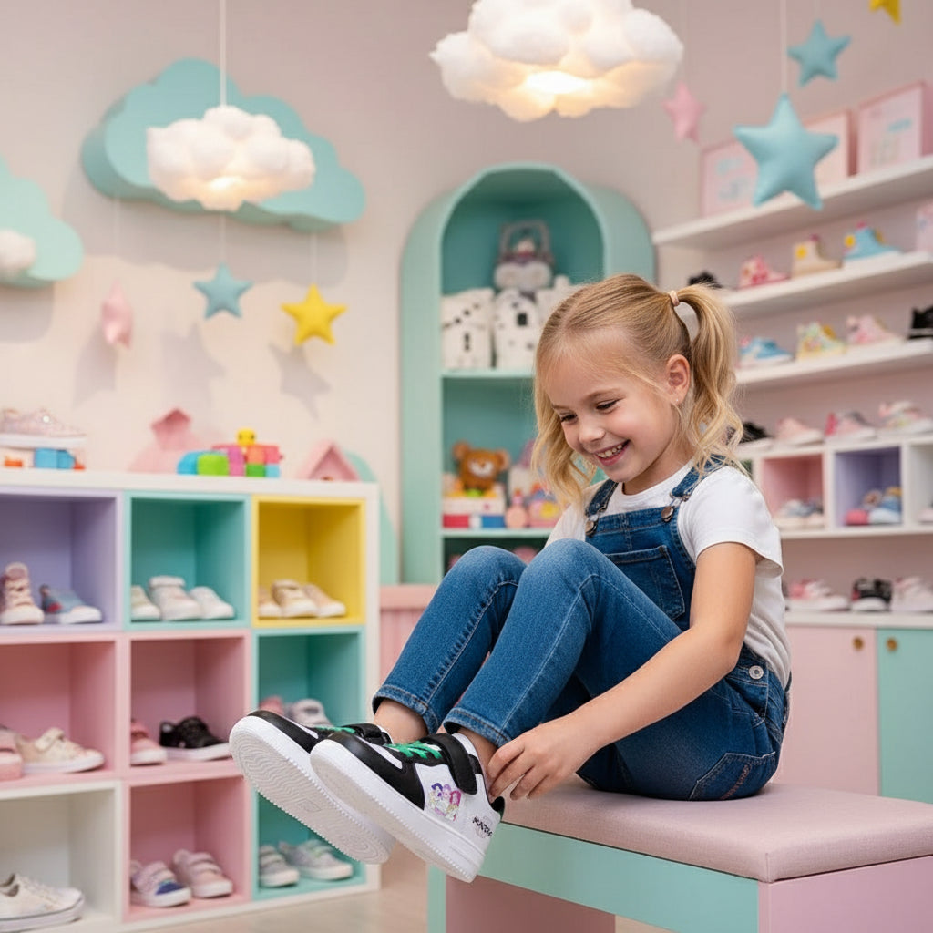 Childrens Sneakers KPop Demon Hunters Kids Skateboarding Tennis Shoes Girls White Shoes Soft Flat Student Versatile Casual Shoe Trikidsworld