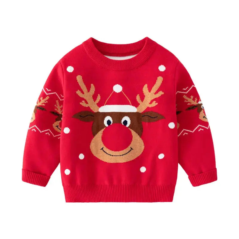Christmas Sweaters 3-7T New Arrival Christmas Boys Girls Sweaters For Autumn Winter Snowman Children's Sweatshirts Baby Clothes Trikidsworld