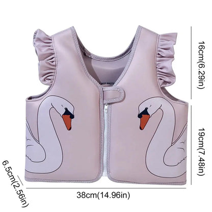 Kids Swim Vest Swim Trainer Vest Cute Swimming Aid Buoyancy Clothing Cartoon Floaties Swimsuit Buoyancy Swimwear for Boys Girls Trikidsworld