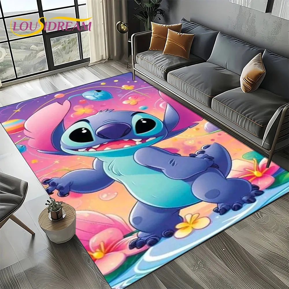 Cute Stitch 3D Non-slip Carpet for Kids | Disney Room Decor Trikidsworld