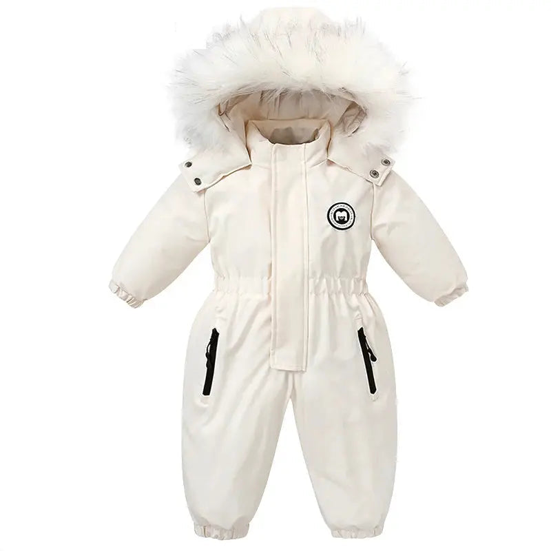 Ircomll kids Boy Girl Winter Snowsuit Plus Velvet Toddler Jacket Clothes For Boy Infant Jumpsuit Hoodied Overalls 2-6Y Outwear Trikidsworld