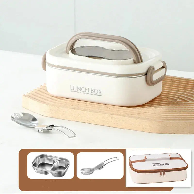 1500ml Double Layers Stainless Steel 304 Thermal Lunch Box With Insulation Bag Leak-Proof Bento Box Adult Student Food Container Trikidsworld