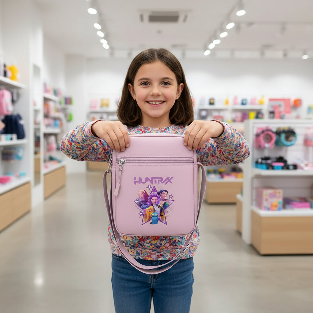 Kpop Demon Hunters Shoulder Bag Cartoon Anime Graphic Print Shoulder Bag Boys Girls Rumi Mira Zoey Fashion Handbag Birthday Gift Trikidsworld