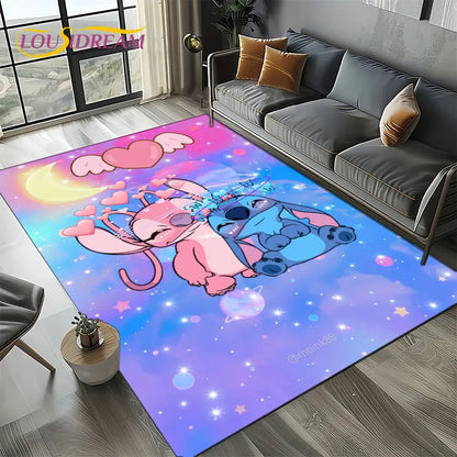 Cute Stitch 3D Non-slip Carpet for Kids | Disney Room Decor Trikidsworld