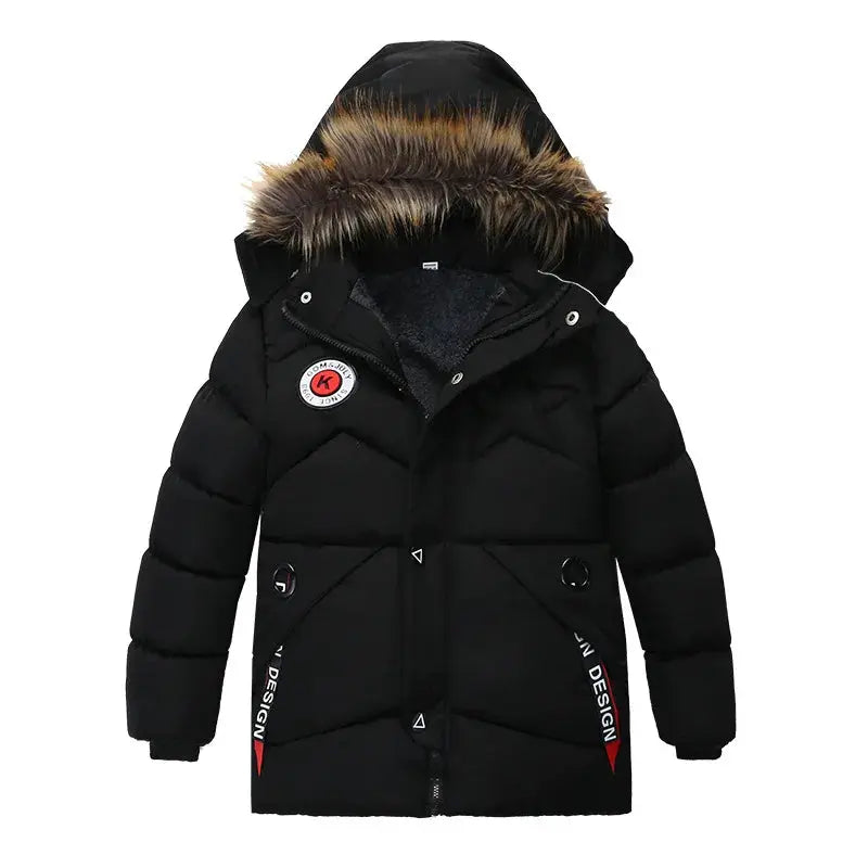 Winter Jacket Kids Boys Keep Warm Parka Windproof Snowproof Thermal Heavy Coat Fashion Outdoor Jacket CoolBoys Children Clothing Trikidsworld