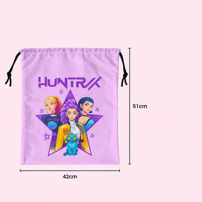 KPop Demon Hunters Drawstring Bag for Kids | HUNTR/X