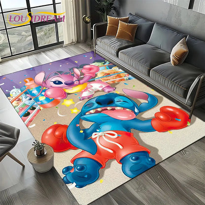 Cute Stitch 3D Non-slip Carpet for Kids | Disney Room Decor Trikidsworld