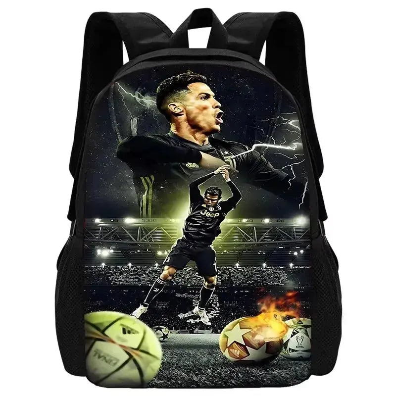 Football CR7 Child School Backpack With Shoulder Ronaldo Bags Trikidsworld