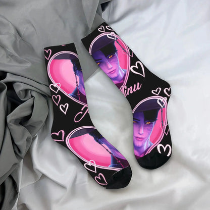 Rumi K pop Demon Hunters  Socks Huntrix Non Slip Stockings Men Quality Outdoor Sports Socks Autumn Harajuku Design Socks Trikidsworld