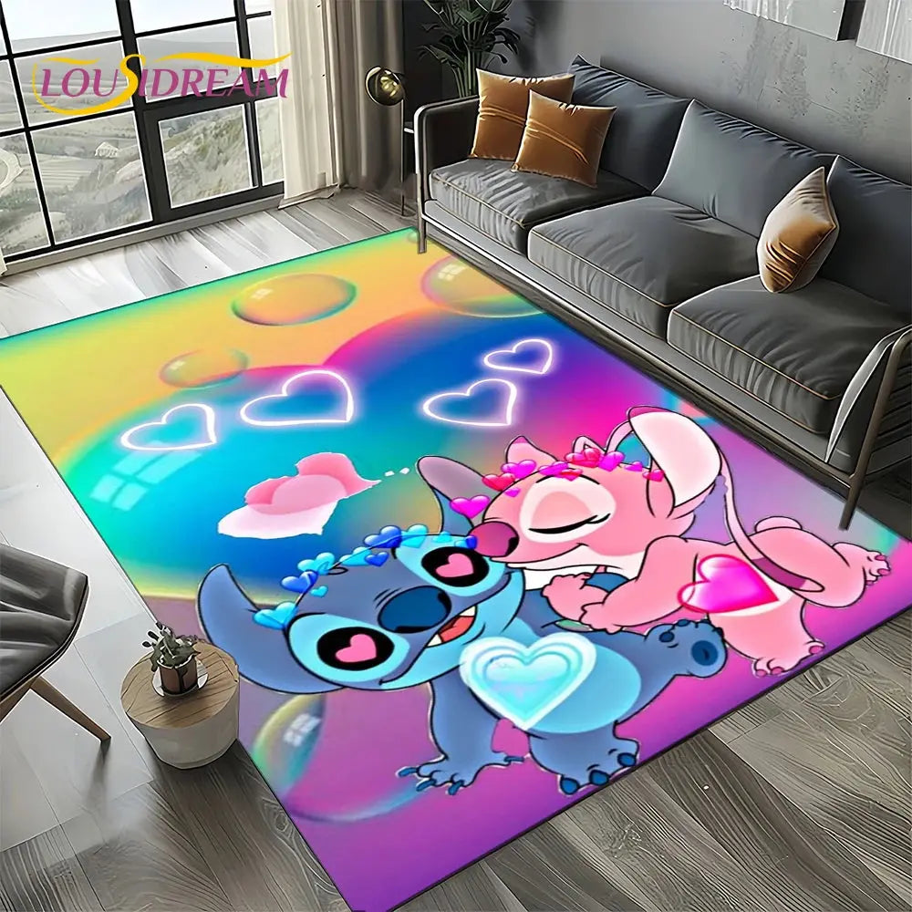 Cute Stitch 3D Non-slip Carpet for Kids | Disney Room Decor Trikidsworld