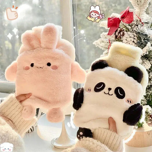 Kawaii Insulation Hot Water Bottle Plush Rubber Hand and Foot Belly Warmer Explosion-proof Hot Water Bag for Women Period Cute Trikidsworld