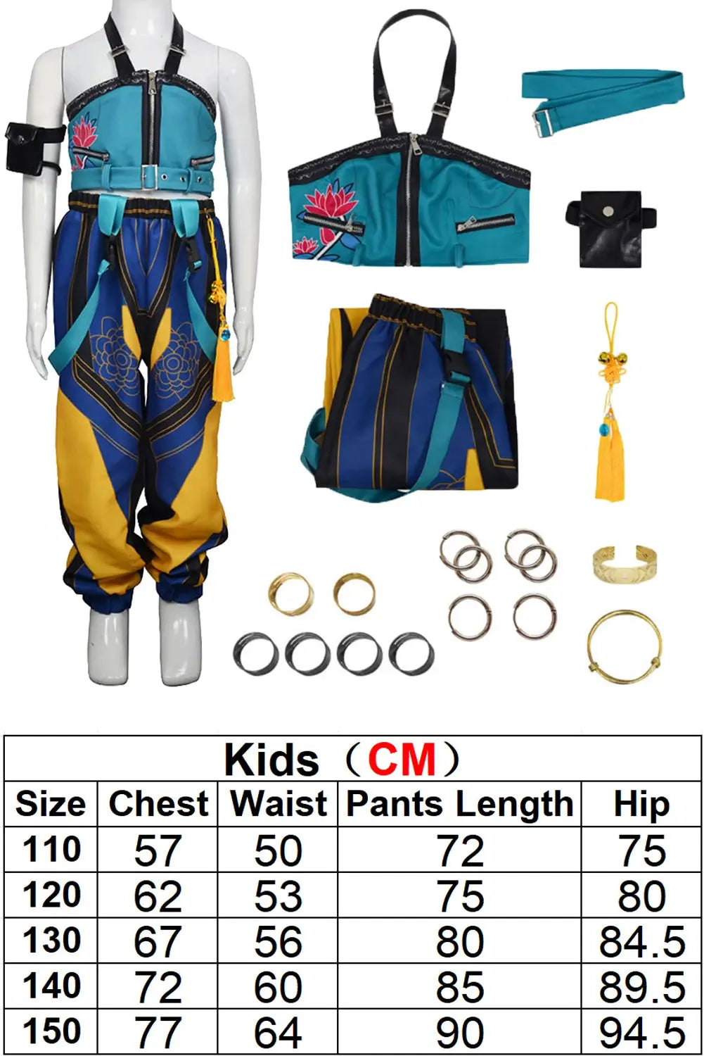 Kids Girls Rumi Zoey Mira Cosplay Costume Outfits Cartoon Demon Hunter of KPop Roleplay Children Suits Halloween Carnival Party Trikidsworld