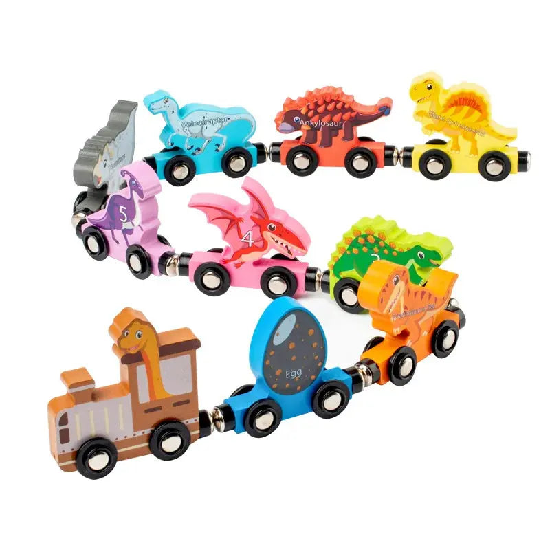 Montessori Magnetic Wooden Train Toy – Early Educational Animal Sorting Learning Set for Kids Trikidsworld