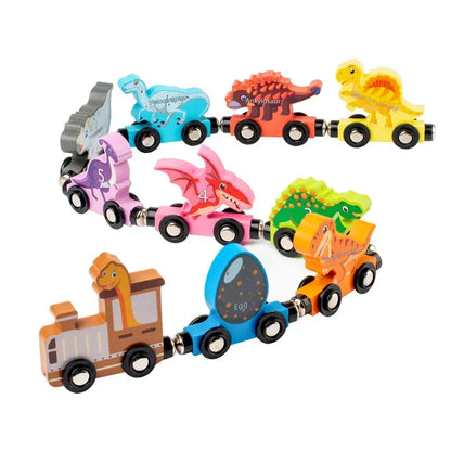 Montessori Magnetic Wooden Train Toy – Early Educational Animal Sorting Learning Set for Kids Trikidsworld