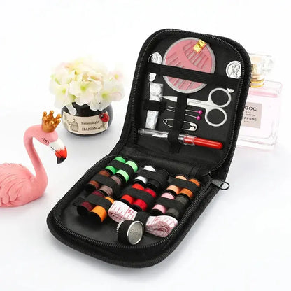 Complete Sewing Kit with Threads Needles Scissors Tape Measure Buttons Portable Travel DIY Embroidery Handwork Sewing Tool Set Trikidsworld