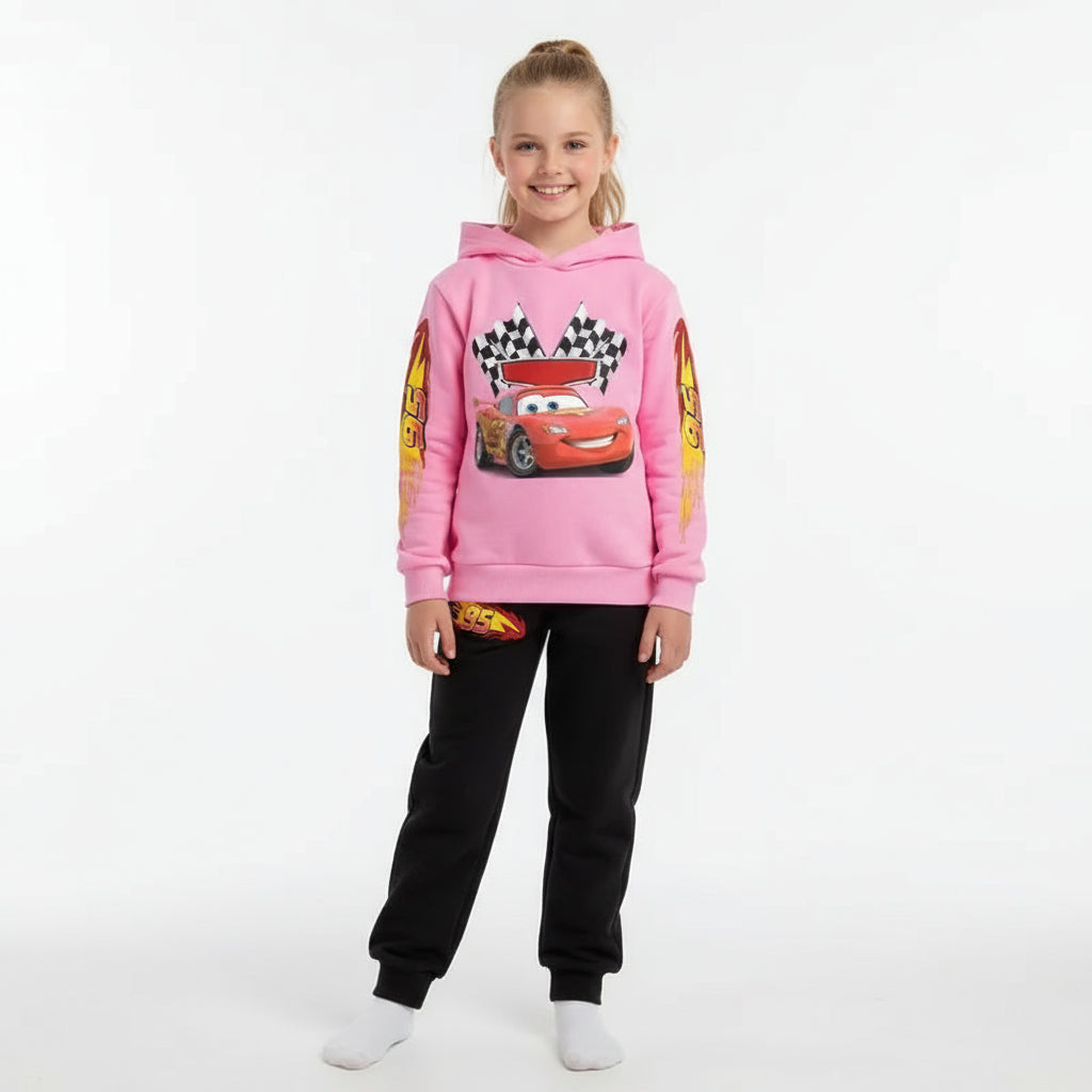 Disney Lightning McQueen Children's Hoodie And Pants Set - Warm Autumn Sports Outfit for Boys/Girls Perfect Back to School Gift Trikidsworld
